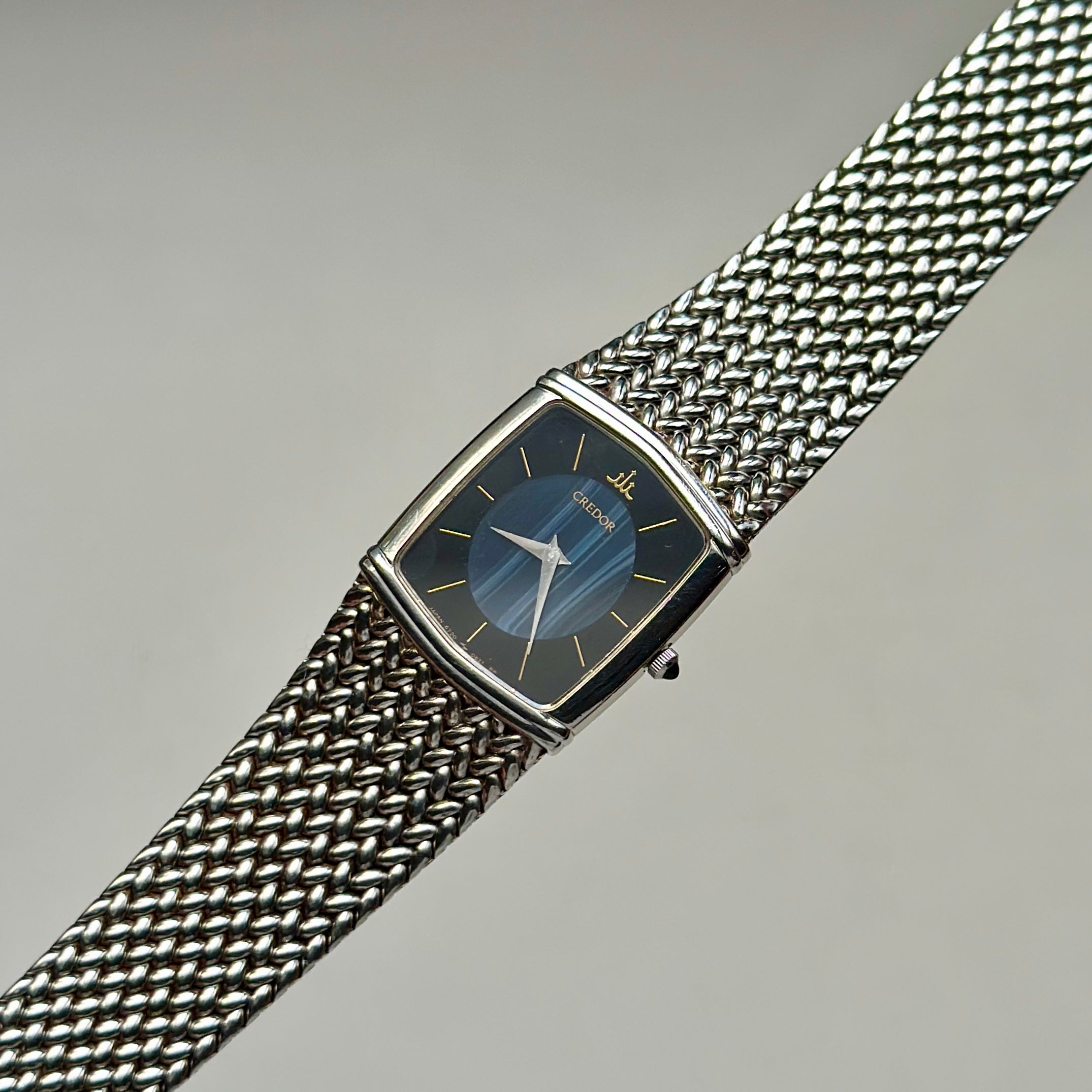 1983 Ladies Seiko Credor Blue Agate Dial 6730-5340