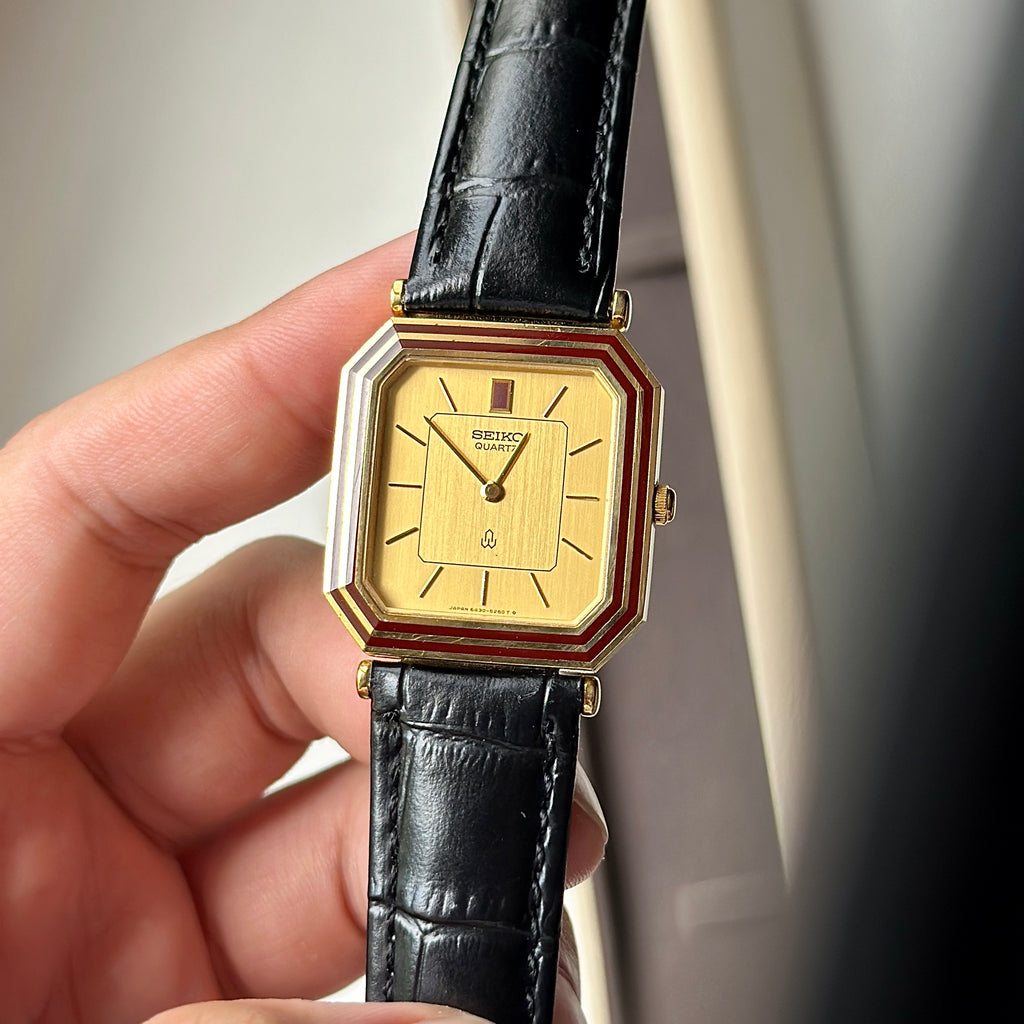 1982 Rare Seiko Chariot Burgundy 6430-5130