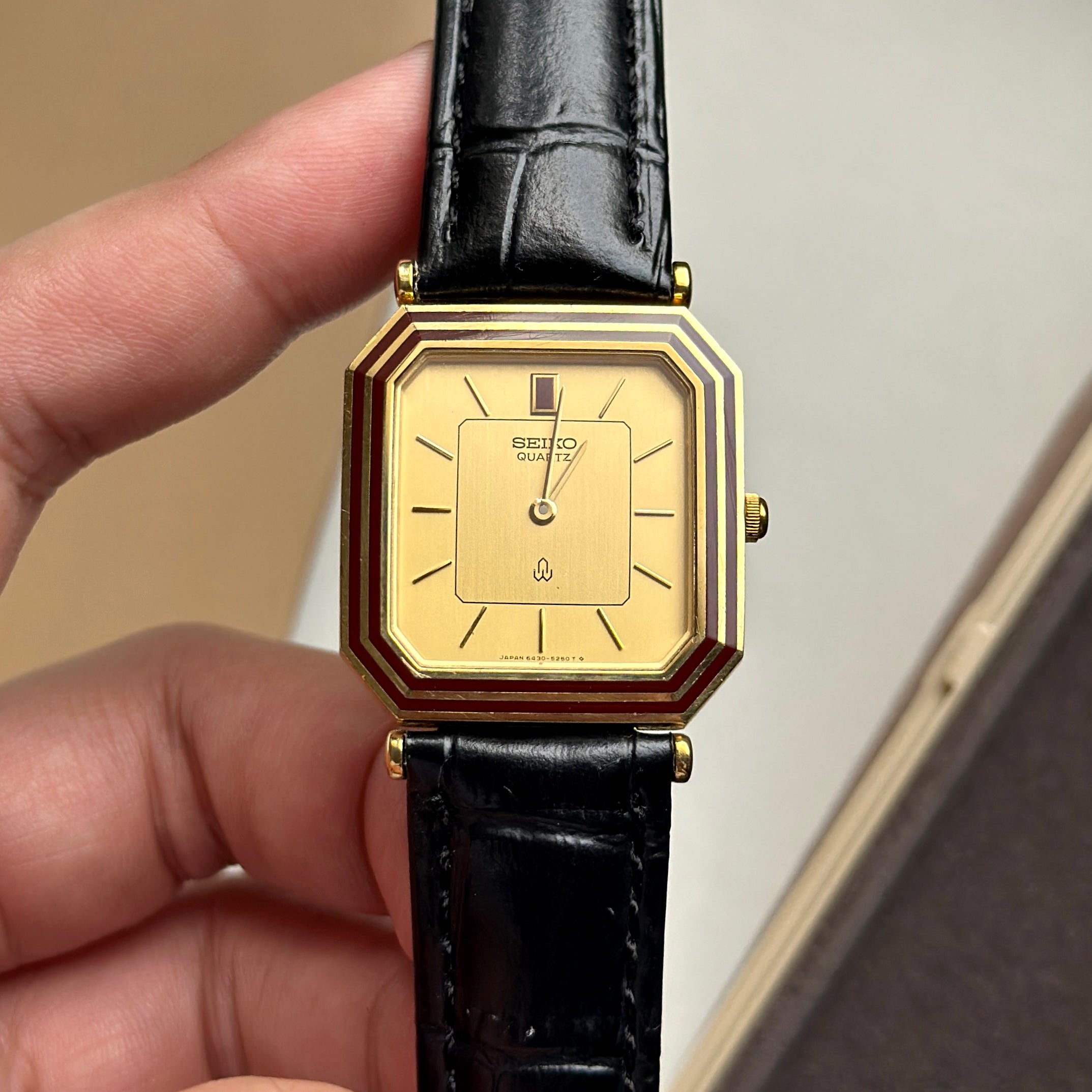1982 Rare Seiko Chariot Burgundy 6430-5130