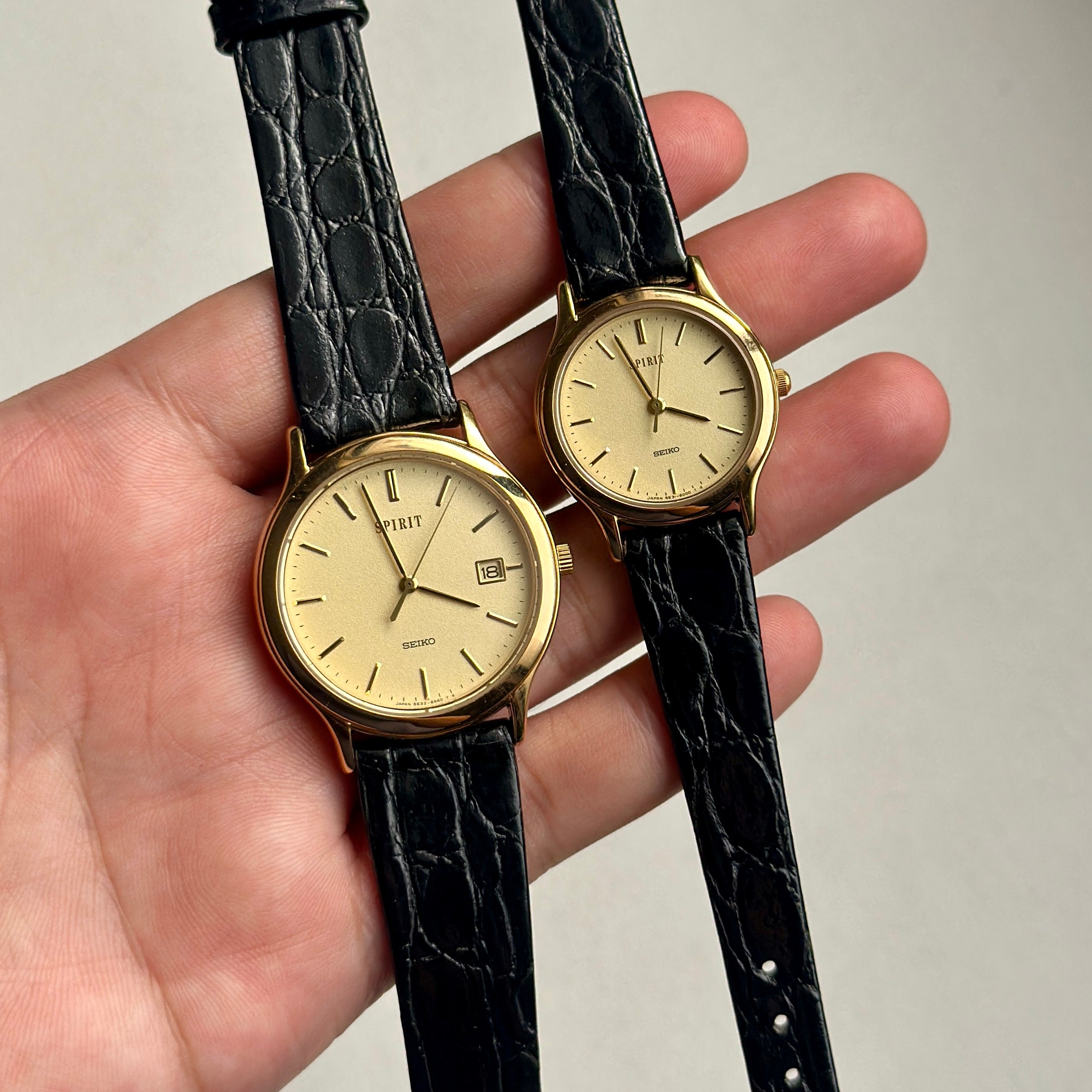 1999 Seiko Spirit Pair 5E32-6A30 / 5E31-6C80