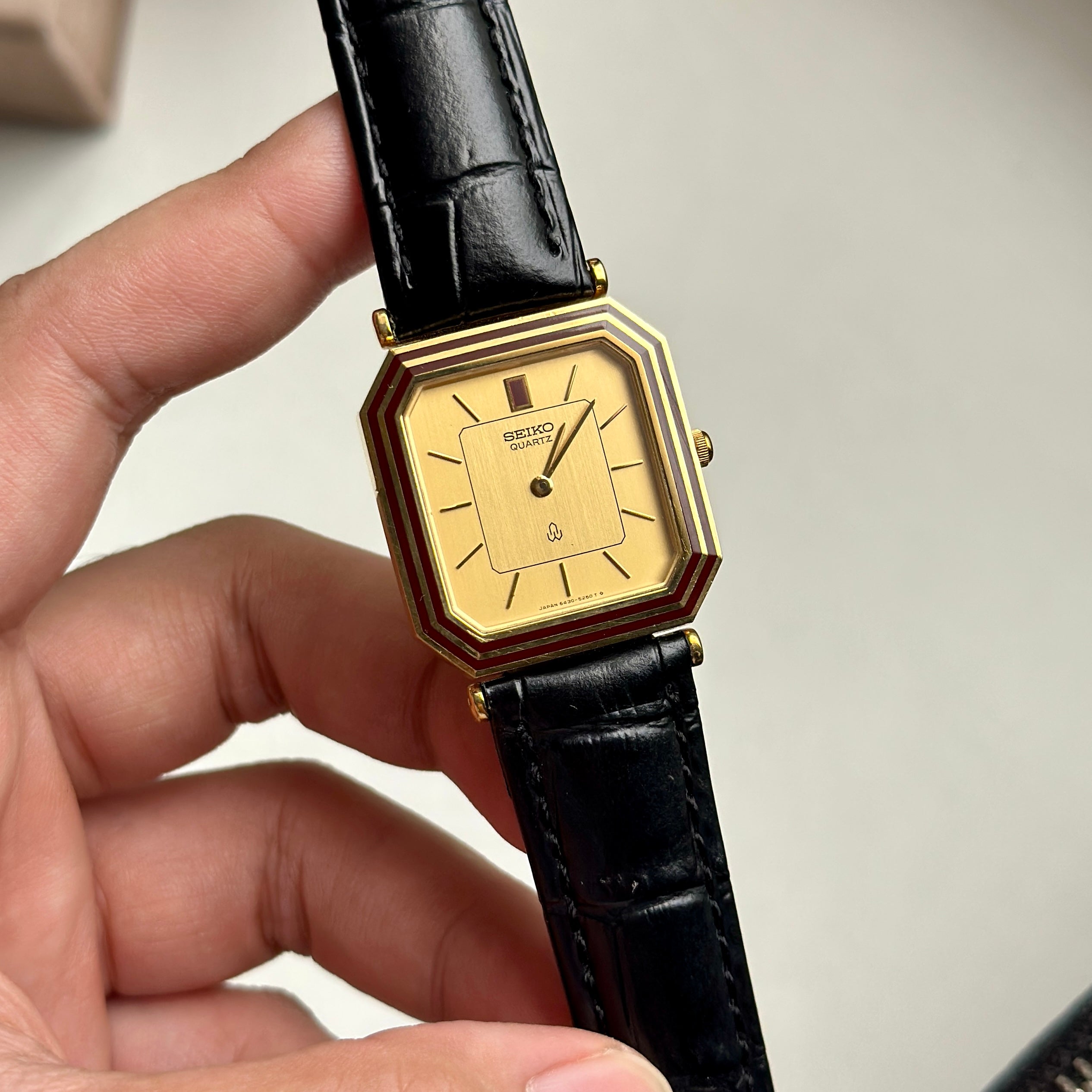 1982 Rare Seiko Chariot Burgundy 6430-5130