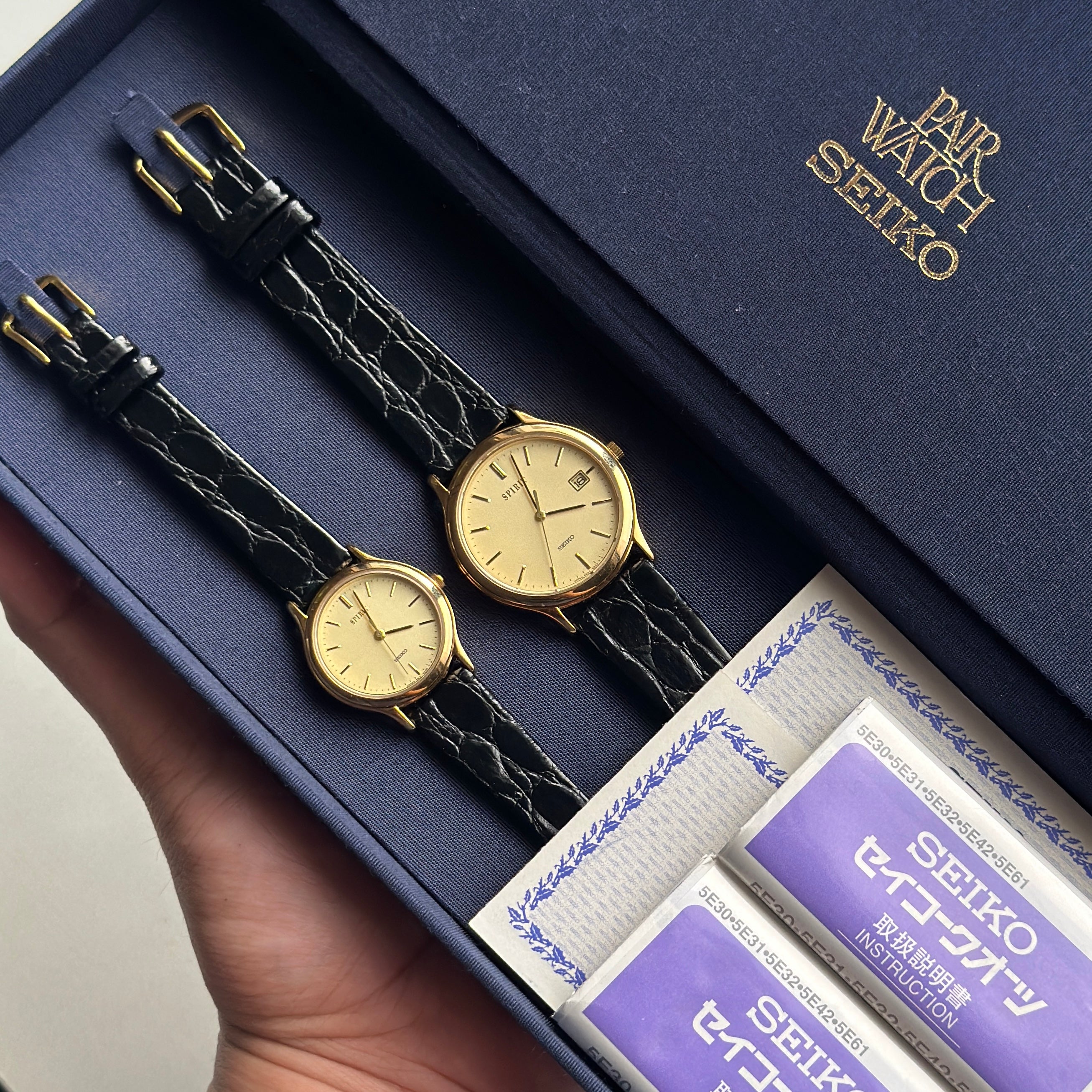 1999 Seiko Spirit Pair 5E32-6A30 / 5E31-6C80