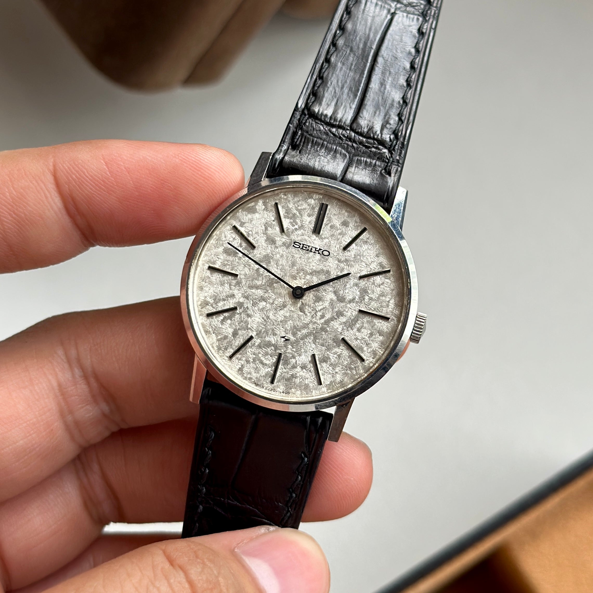 1975 Seiko Chariot Koyuki textured dial 2220-0430