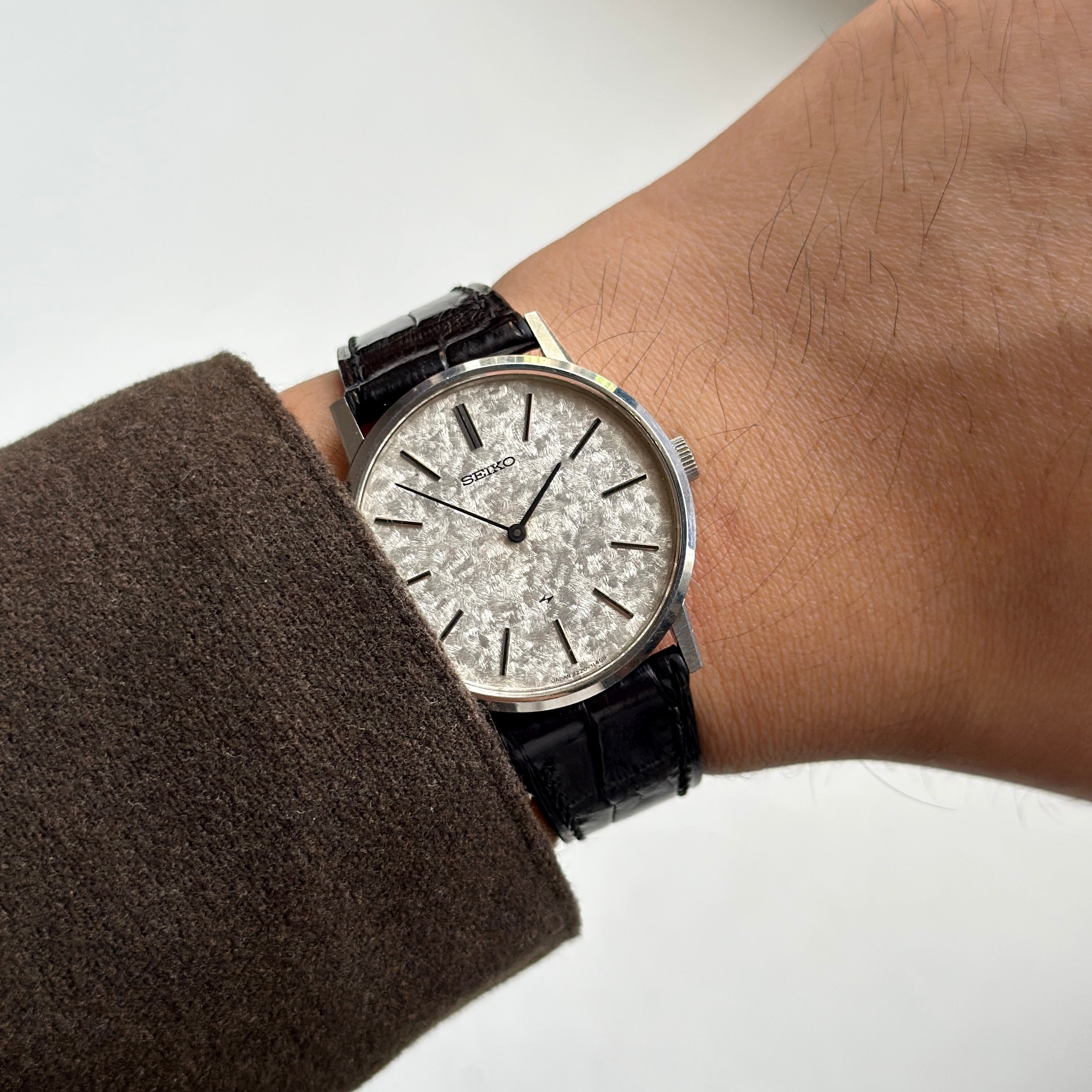 1975 Seiko Chariot Koyuki textured dial 2220-0430