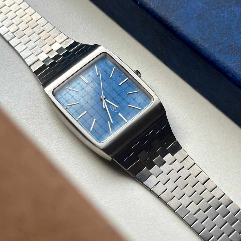 1978 Seiko Blue Checkered Dial 7830-5050