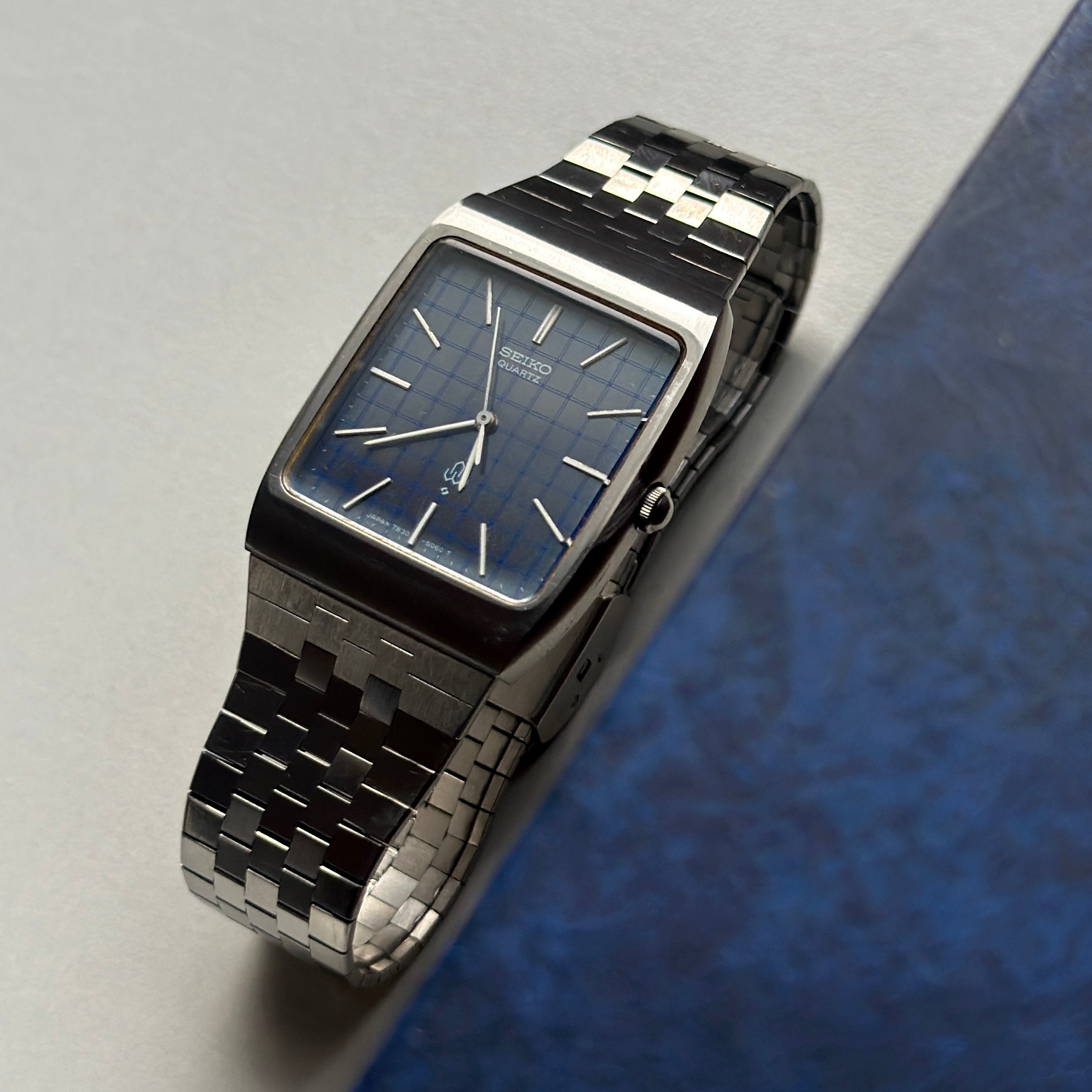 1978 Seiko Blue Checkered Dial 7830-5050