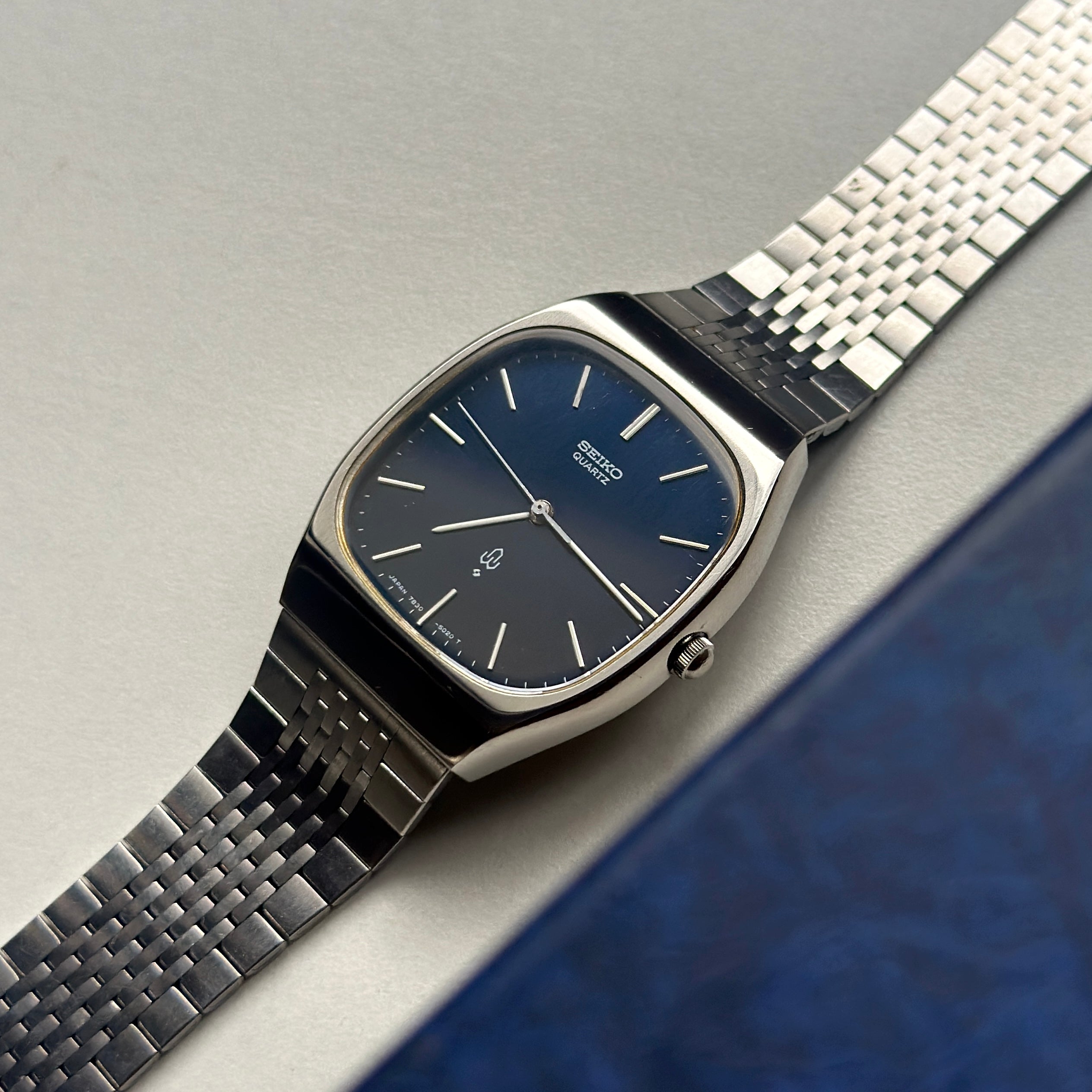 1978 Seiko Blue Cushion Case 7830-5020