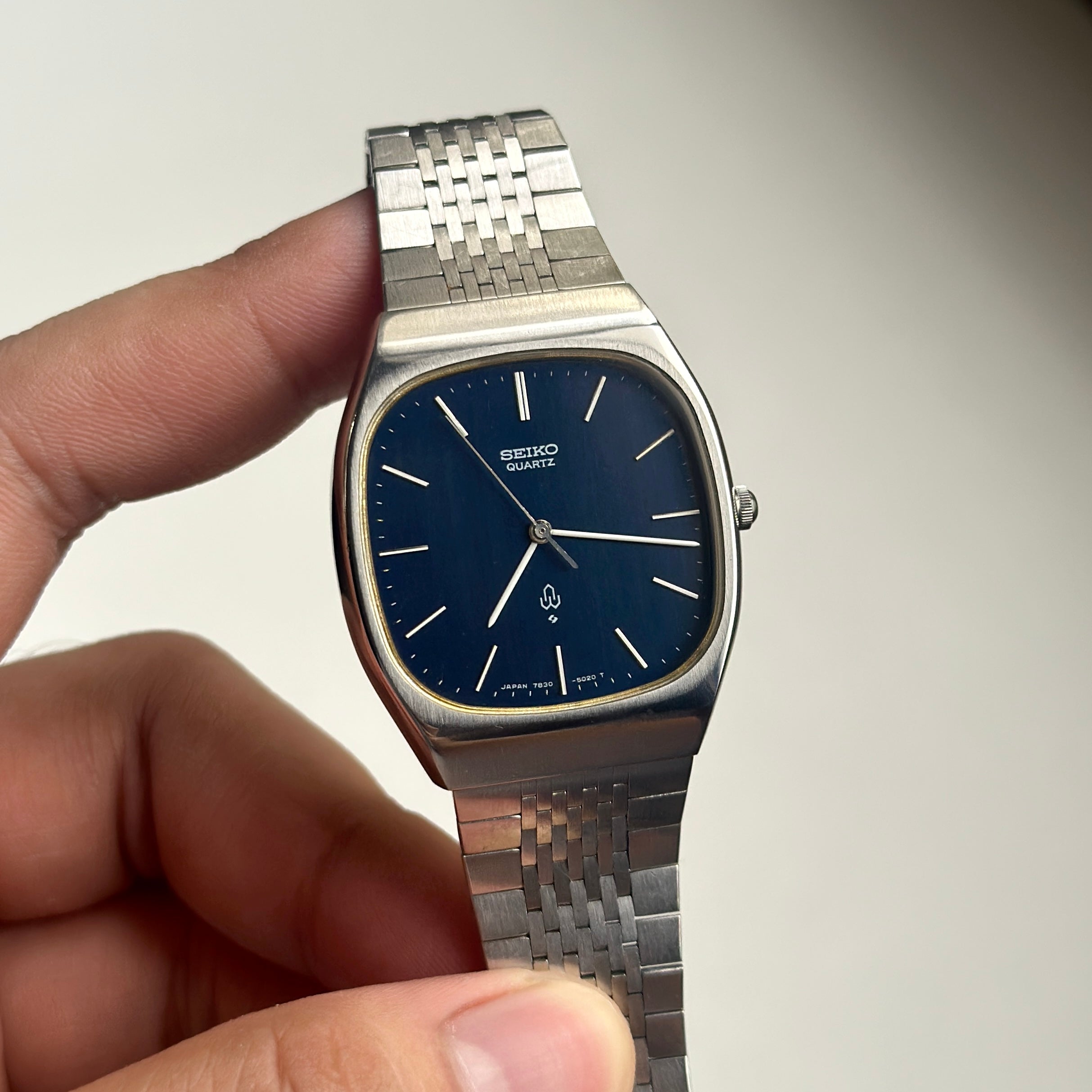 1978 Seiko Blue Cushion Case 7830-5020