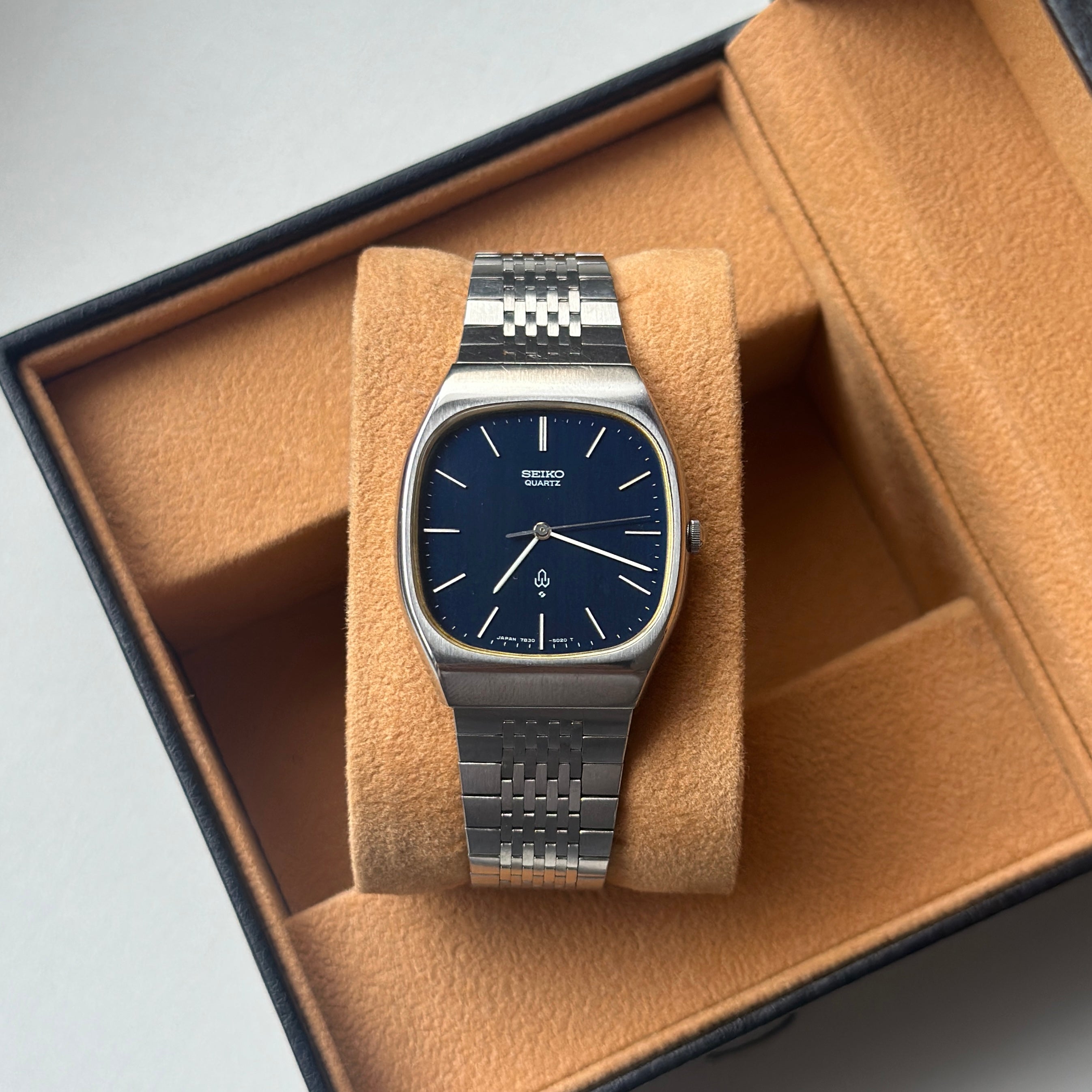 1978 Seiko Blue Cushion Case 7830-5020