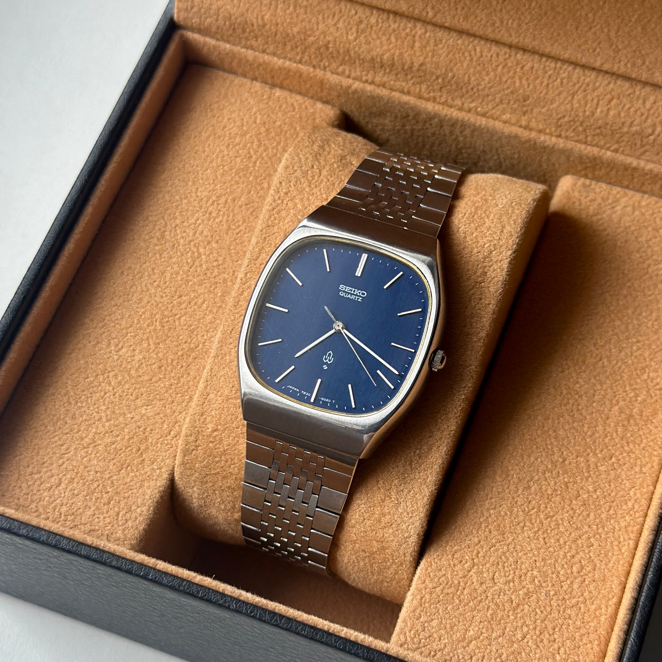 1978 Seiko Blue Cushion Case 7830-5020