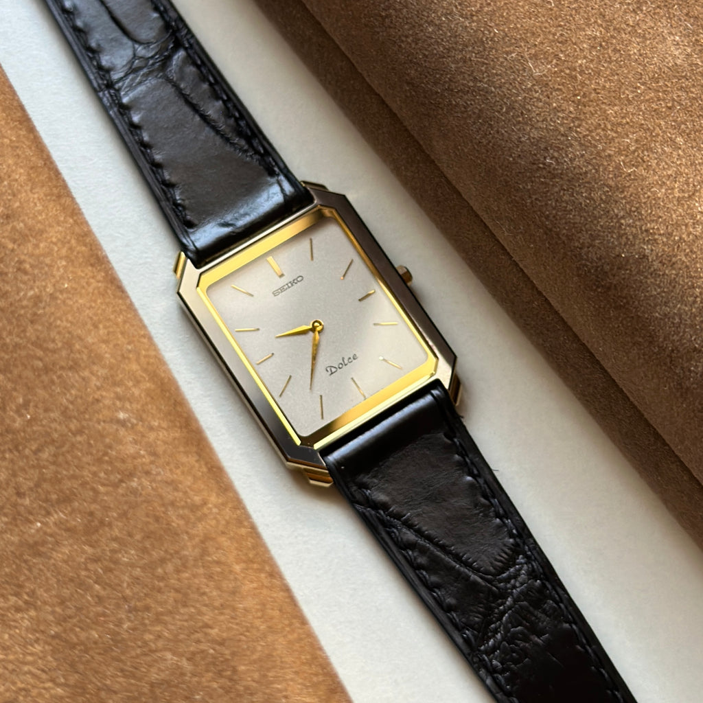 1986 Seiko Dolce Tank Tungsten 7740-5010