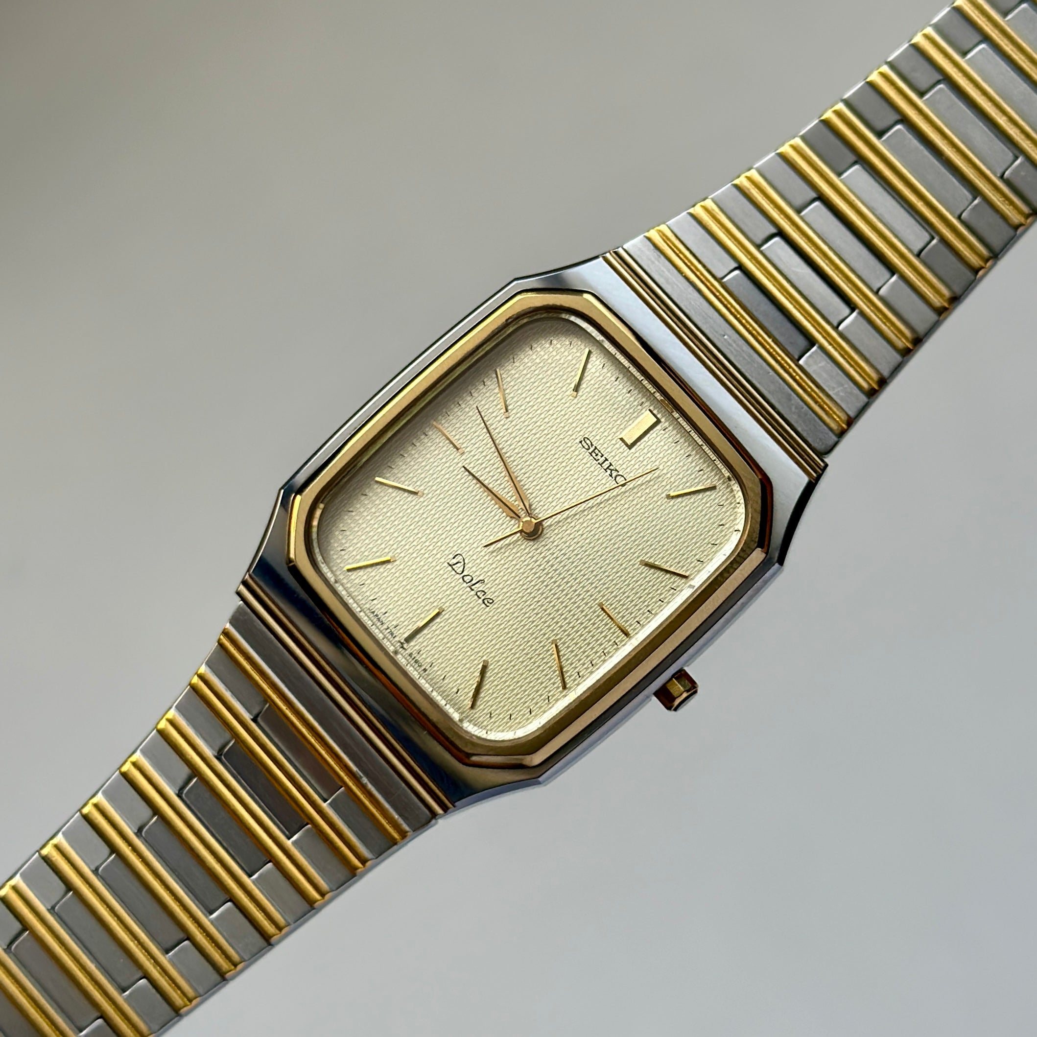 1989 Seiko Dolce "SilverWave" Tungsten Carbide 7741-5130