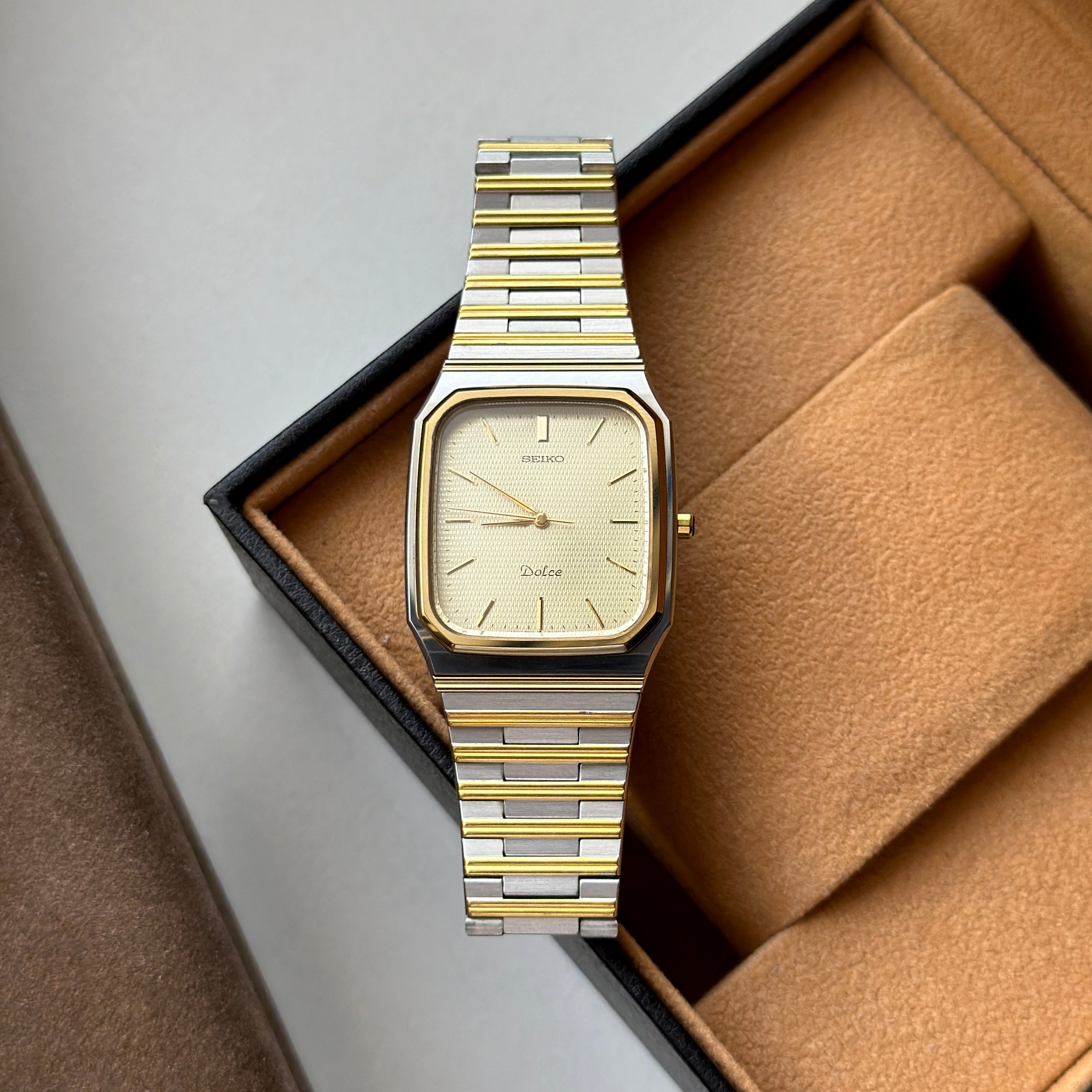 1989 Seiko Dolce "SilverWave" Tungsten Carbide 7741-5130