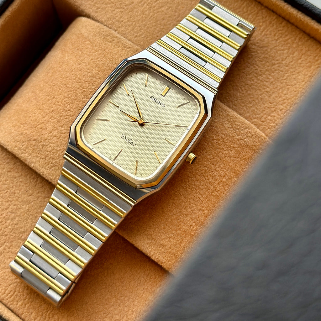 1989 Seiko Dolce "SilverWave" Tungsten Carbide 7741-5130