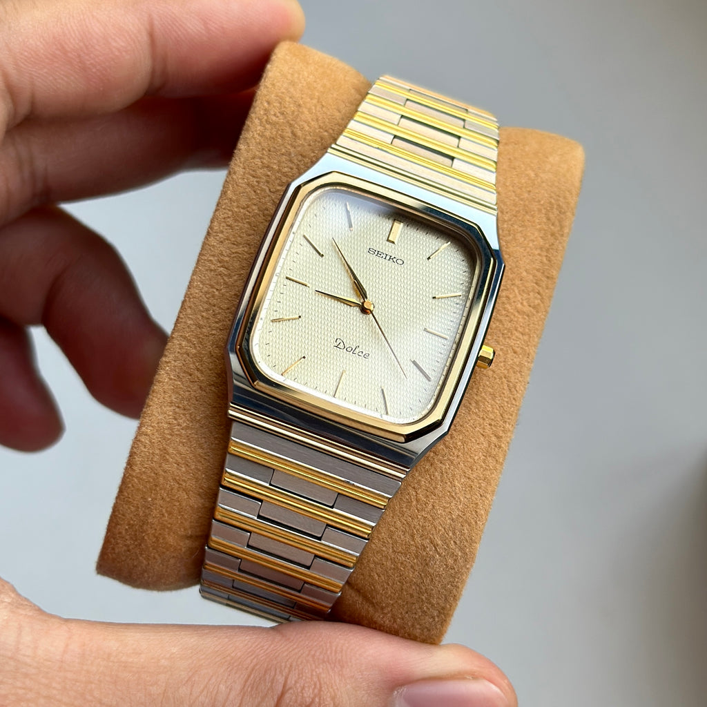 1989 Seiko Dolce "SilverWave" Tungsten Carbide 7741-5130