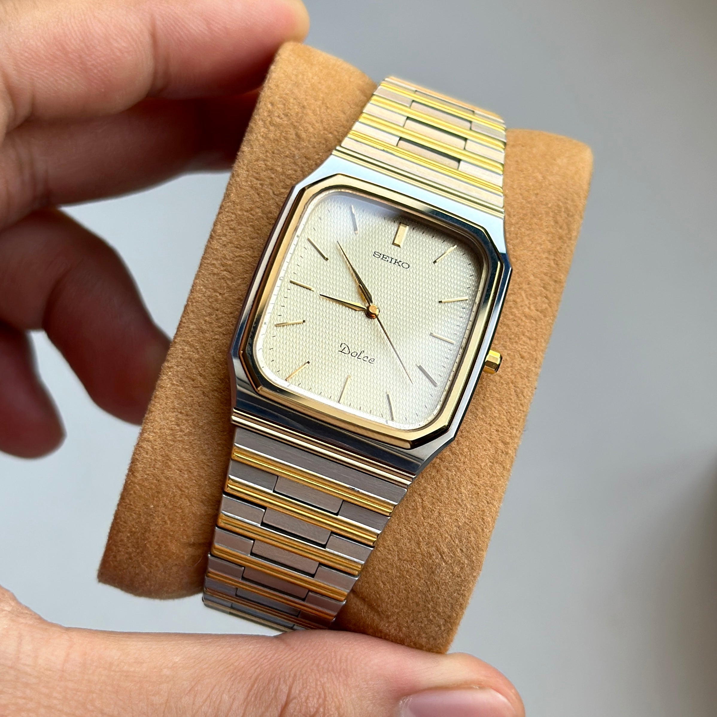 1989 Seiko Dolce "SilverWave" Tungsten Carbide 7741-5130