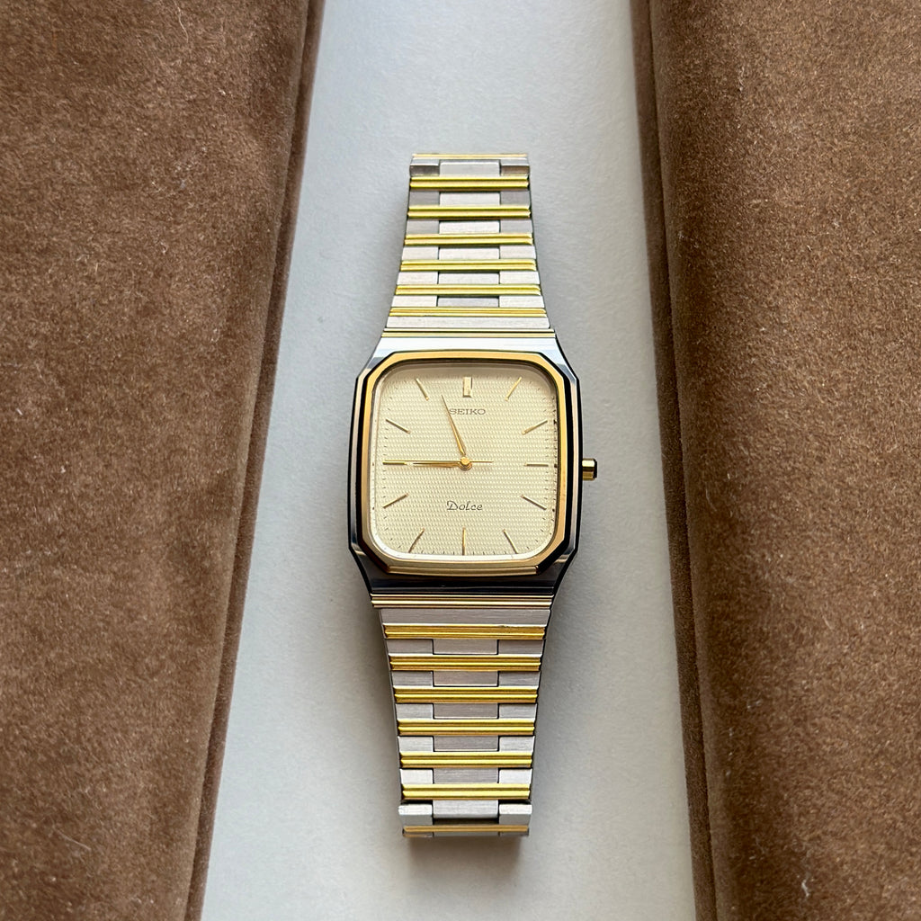 1989 Seiko Dolce "SilverWave" Tungsten Carbide 7741-5130