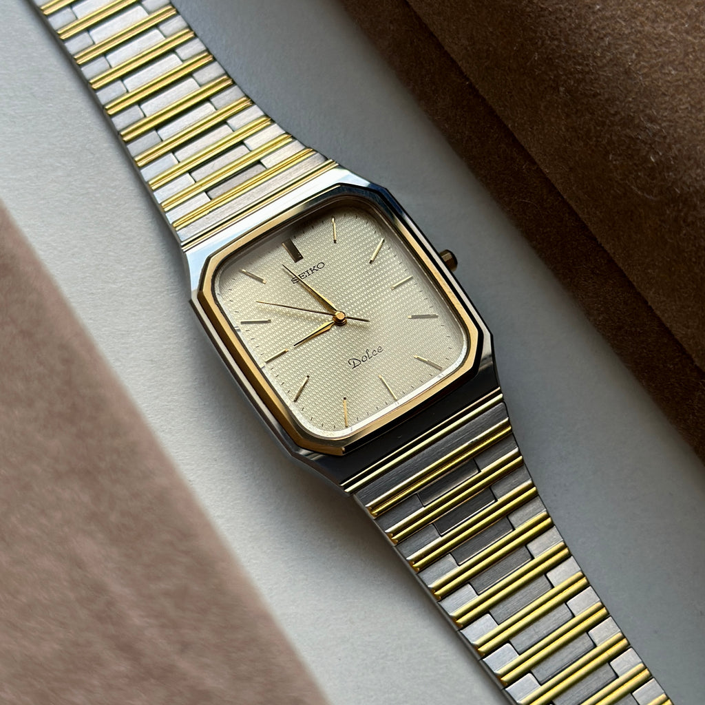 1989 Seiko Dolce "SilverWave" Tungsten Carbide 7741-5130