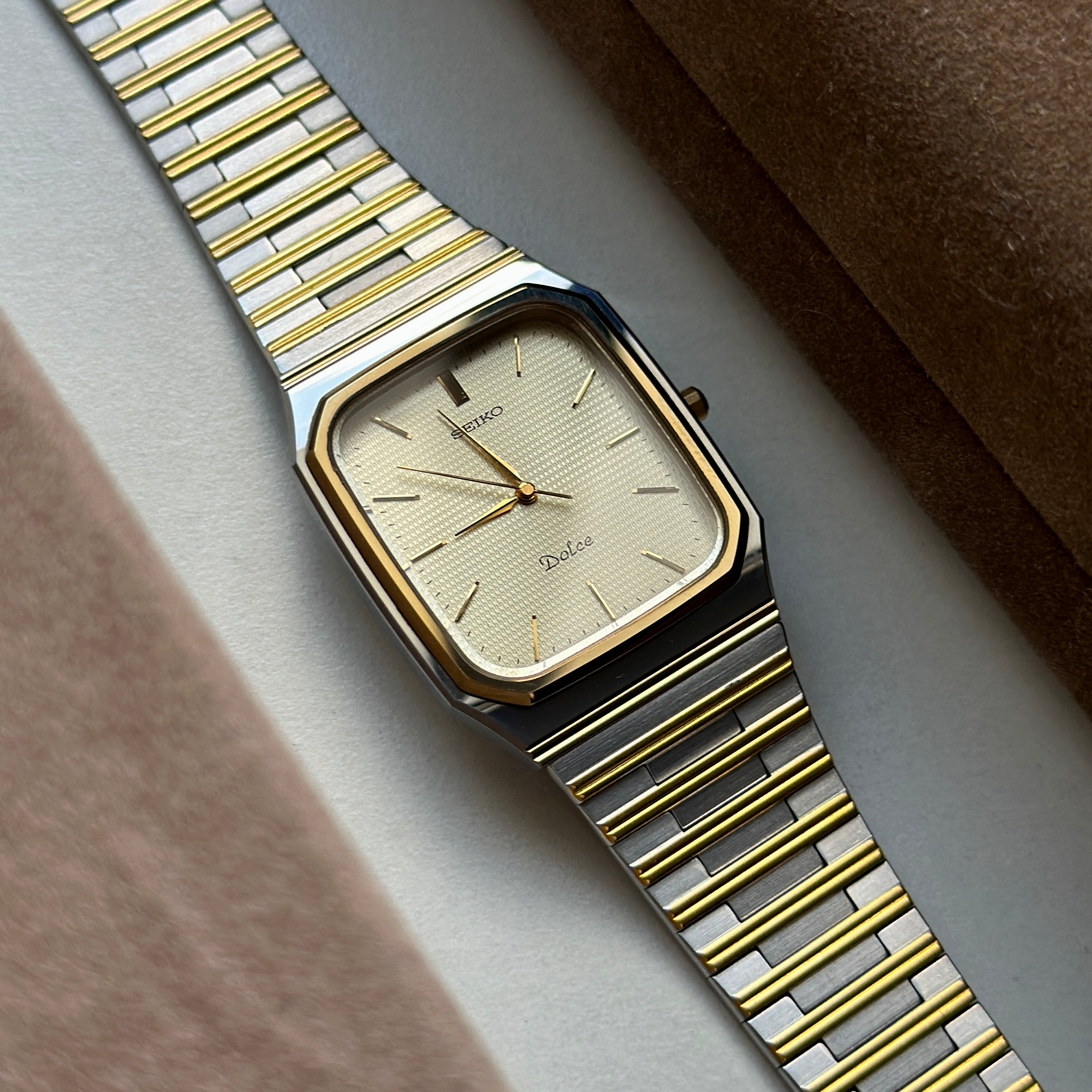 1989 Seiko Dolce "SilverWave" Tungsten Carbide 7741-5130