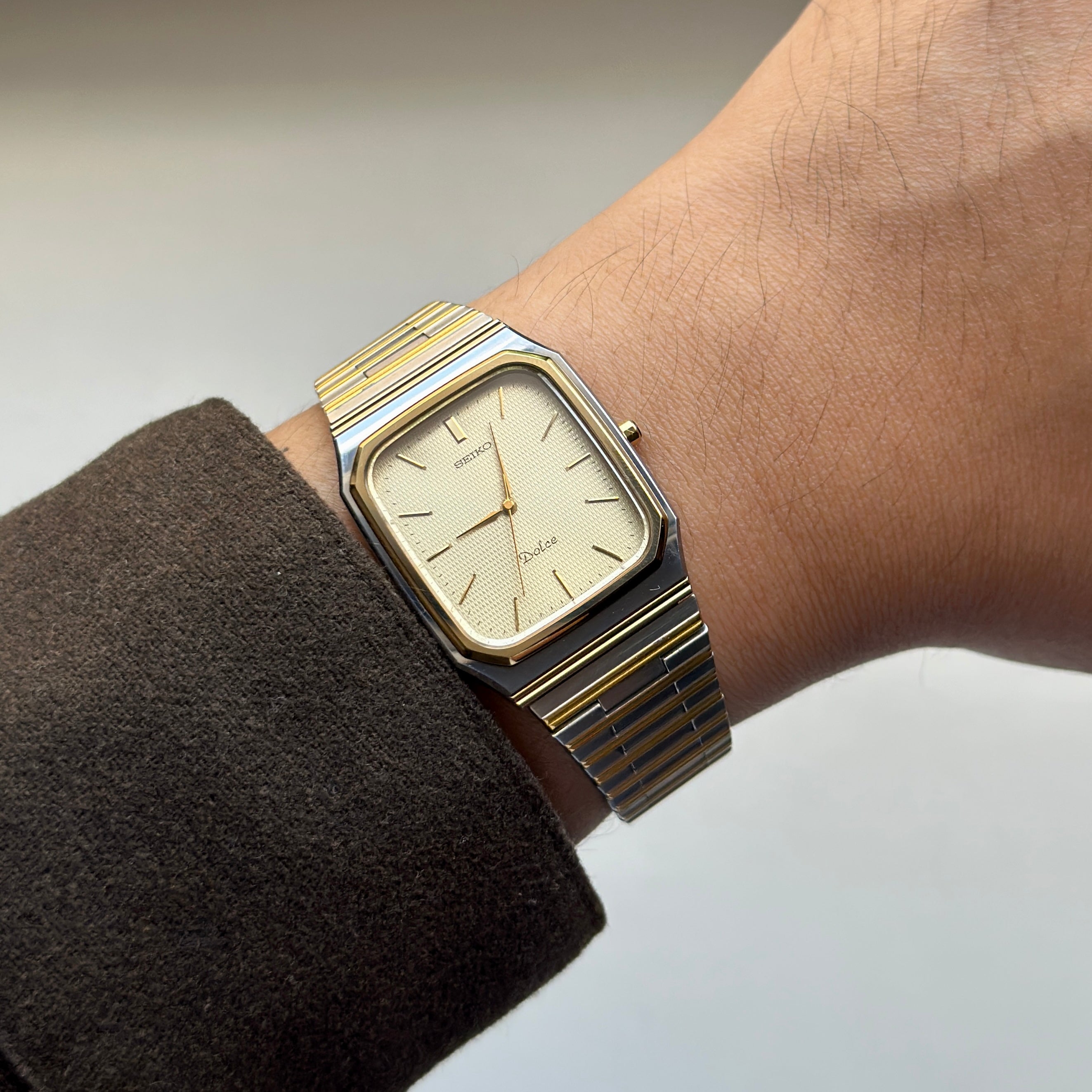 1989 Seiko Dolce "SilverWave" Tungsten Carbide 7741-5130