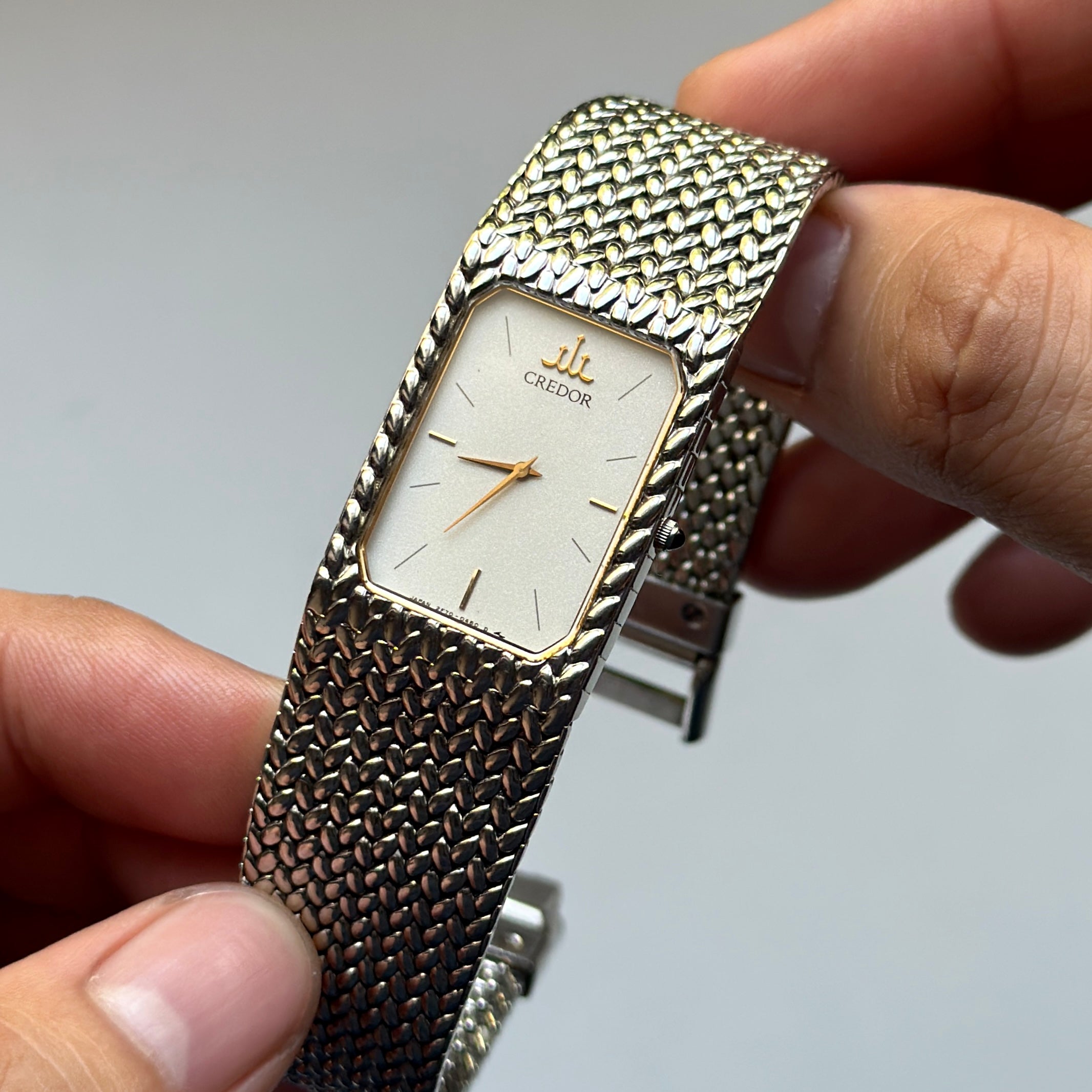 1985 Seiko Credor White Dial 2F70-5330