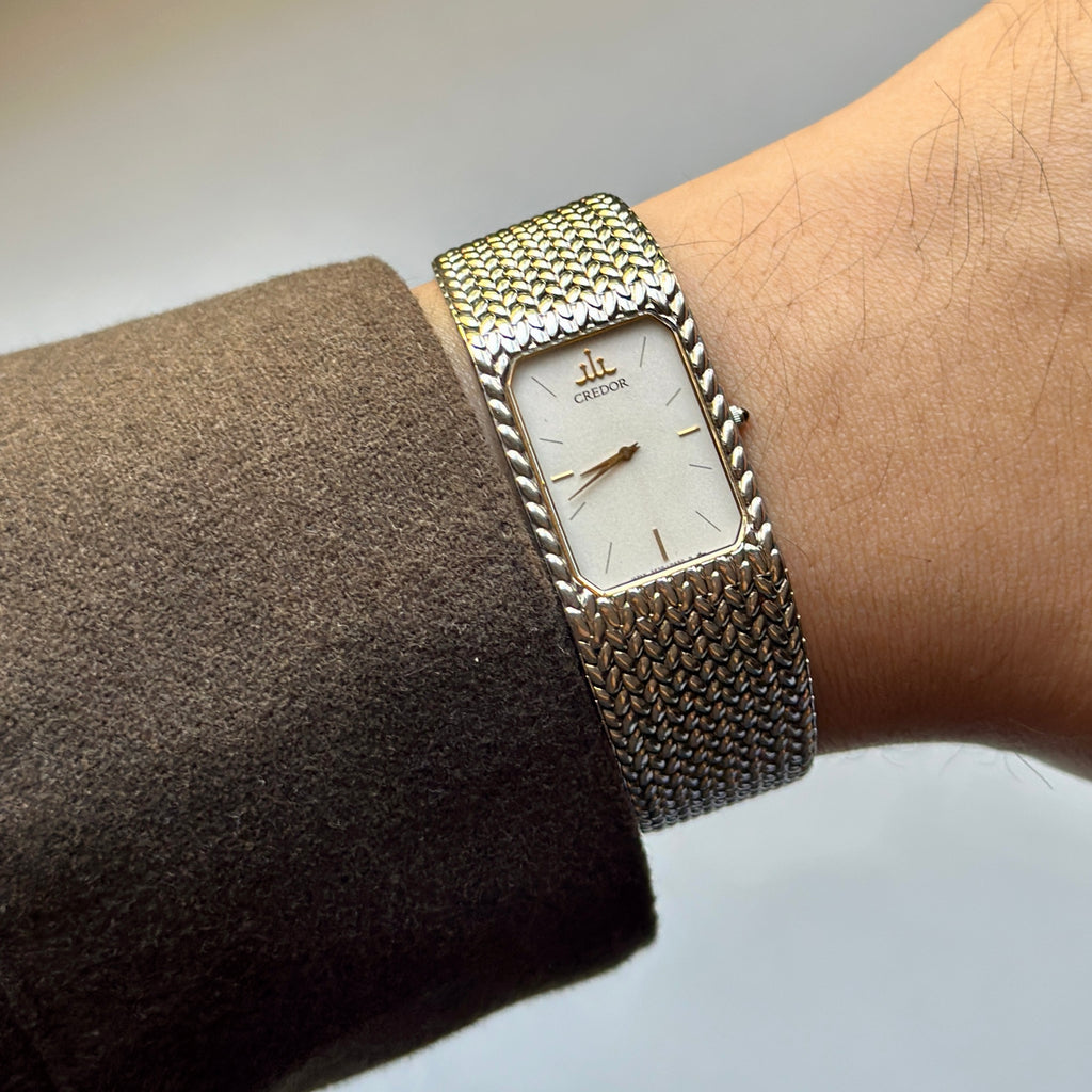 1985 Seiko Credor White Dial 2F70-5330
