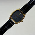 1970s Longines Tonneau Automatic Black / Gold Ref. 3617
