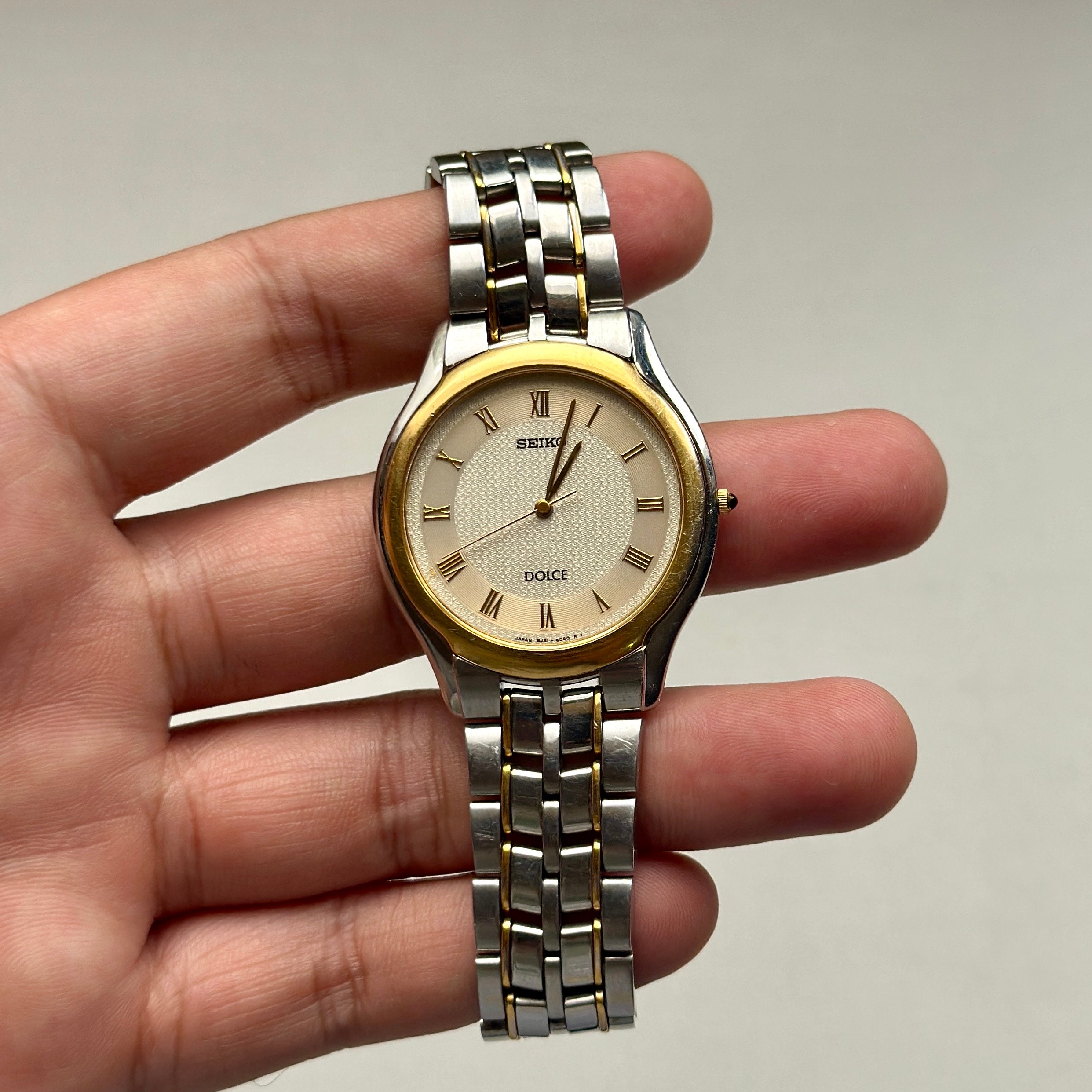 1996 Seiko Dolce Two-tone 8J41-6030