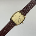 1970s Longines Tonneau Automatic Gold Ref. 3617
