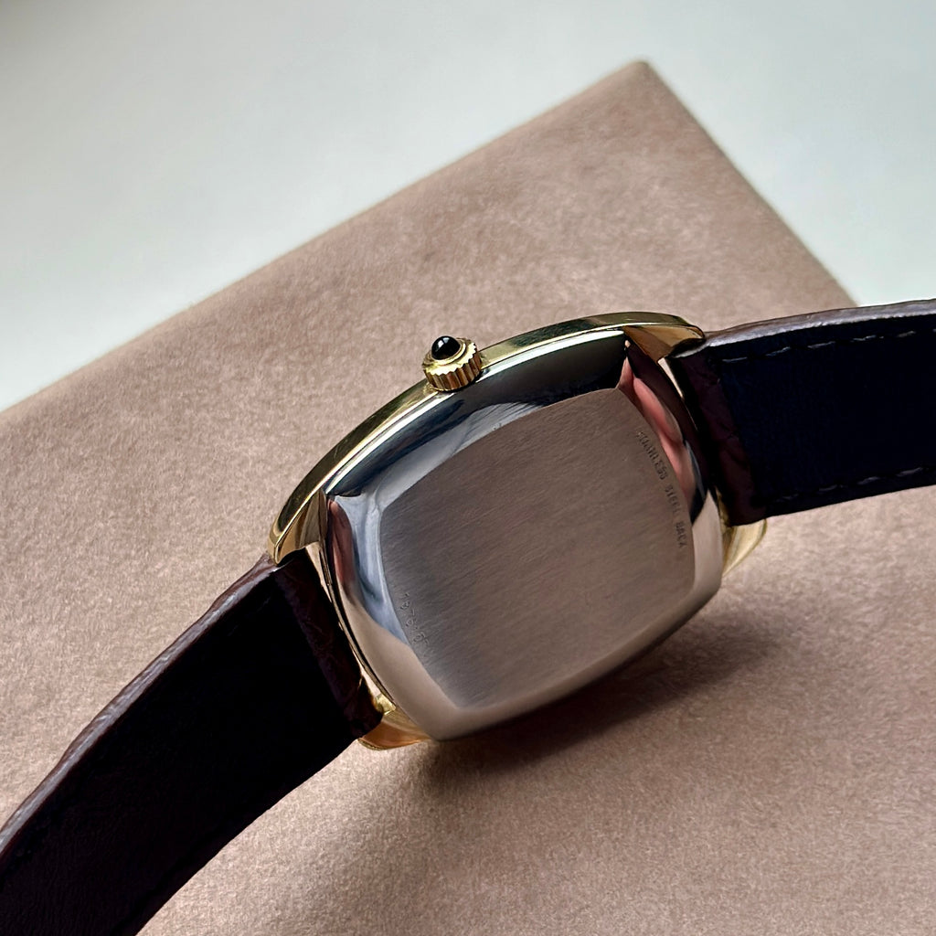 1970s Longines Tonneau Automatic Gold Ref. 3617