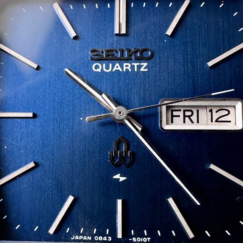 1975 Seiko Quartz Blue 0843-5010