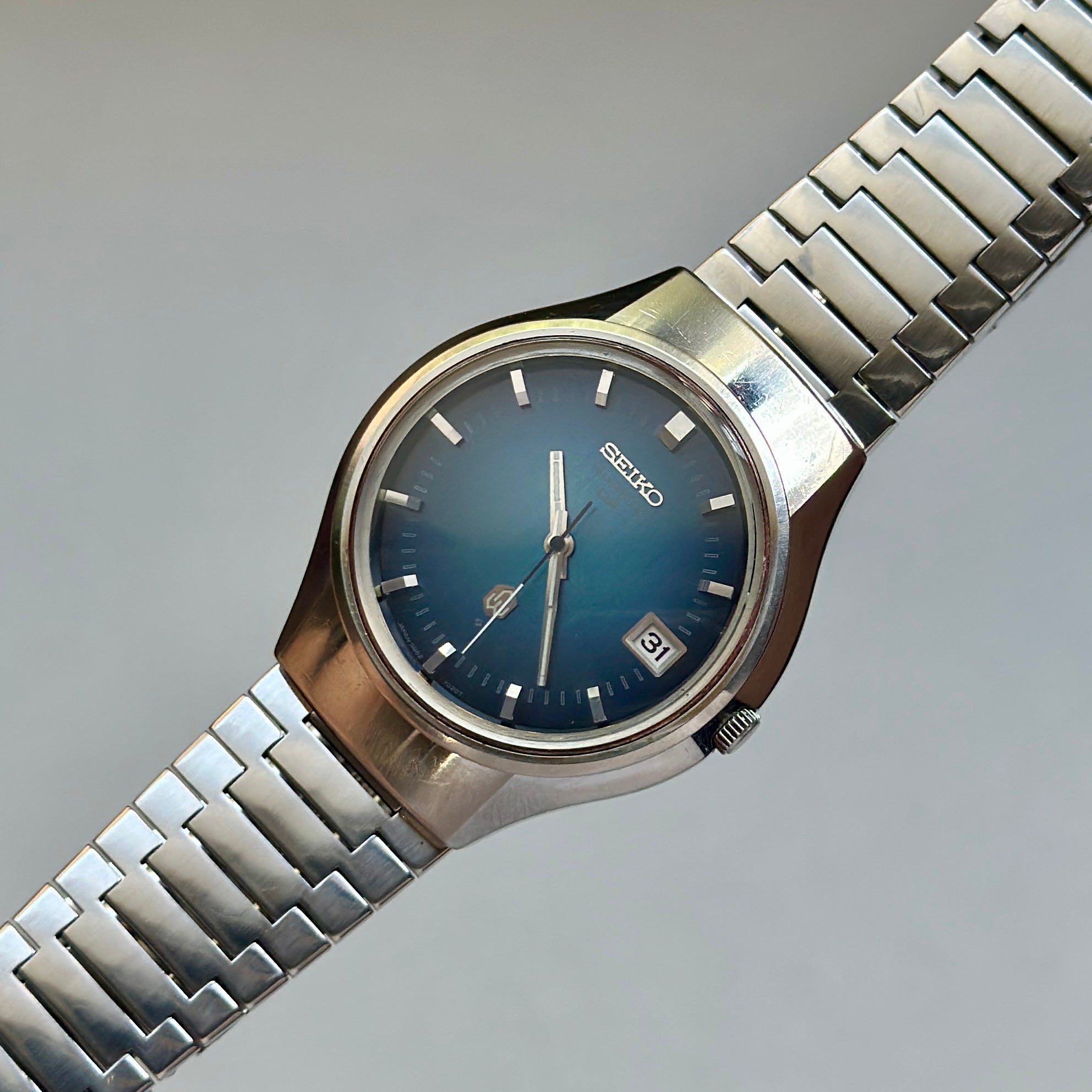 1973 Seiko QZ Metallic Blue 3862-7010