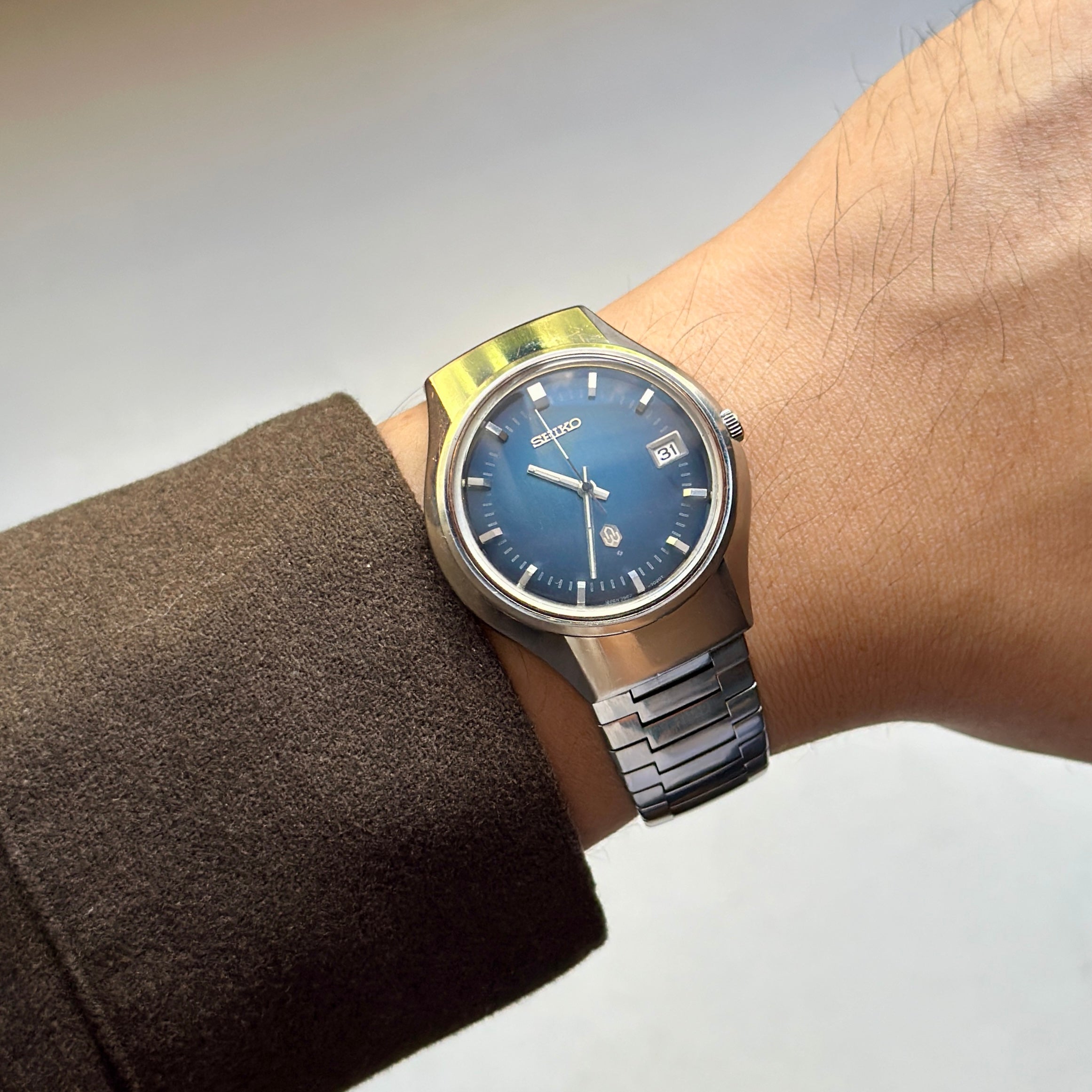 1973 Seiko QZ Metallic Blue 3862-7010