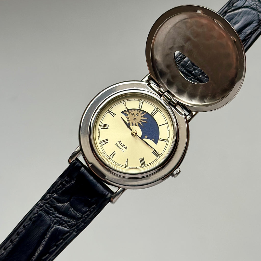 1988 Seiko Alba Success Moonphase V535-6A70